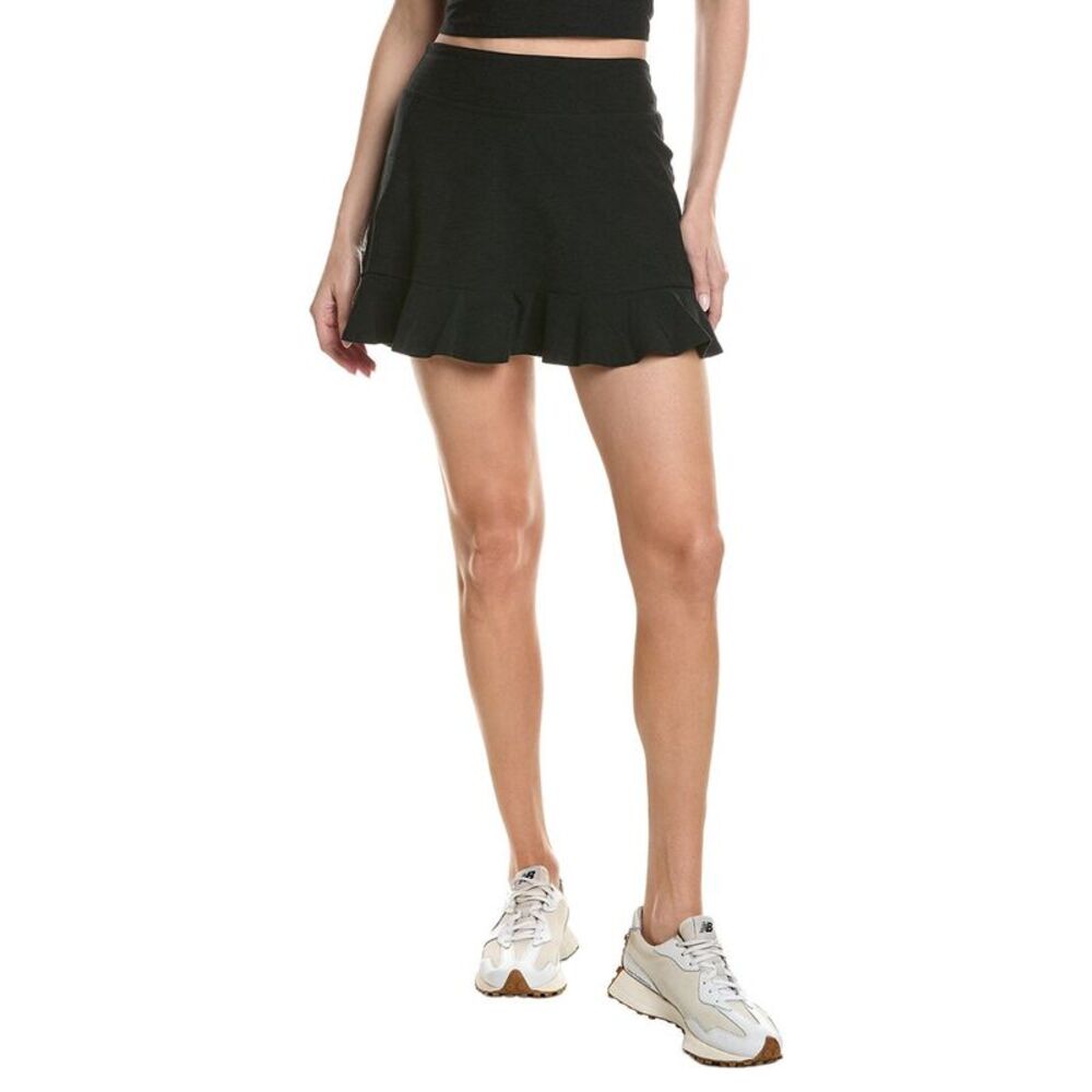 Beyond Yoga Womens  Spacedye Dare To Flare Skirt, Black